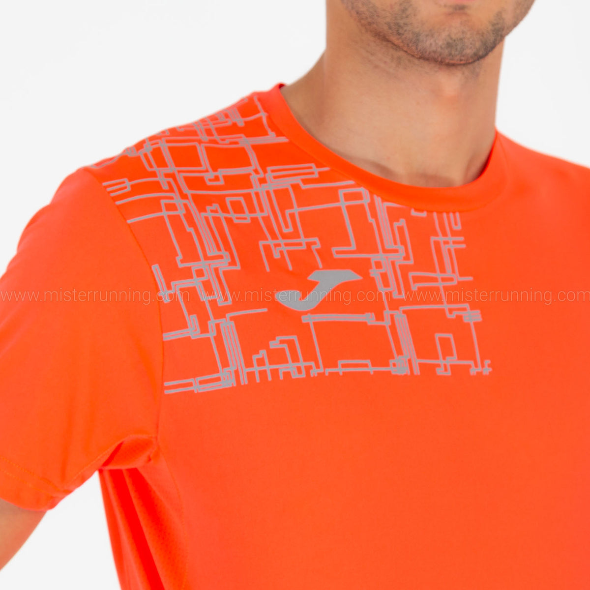 Joma Elite VIII Logo Maglietta Fluor Coral