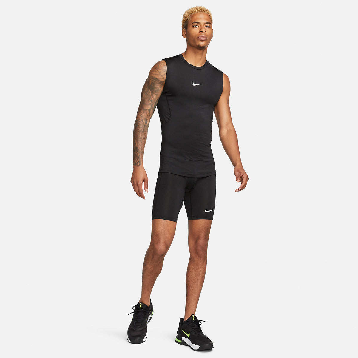 Nike Pro Dri-FIT Logo Canotta Black/White