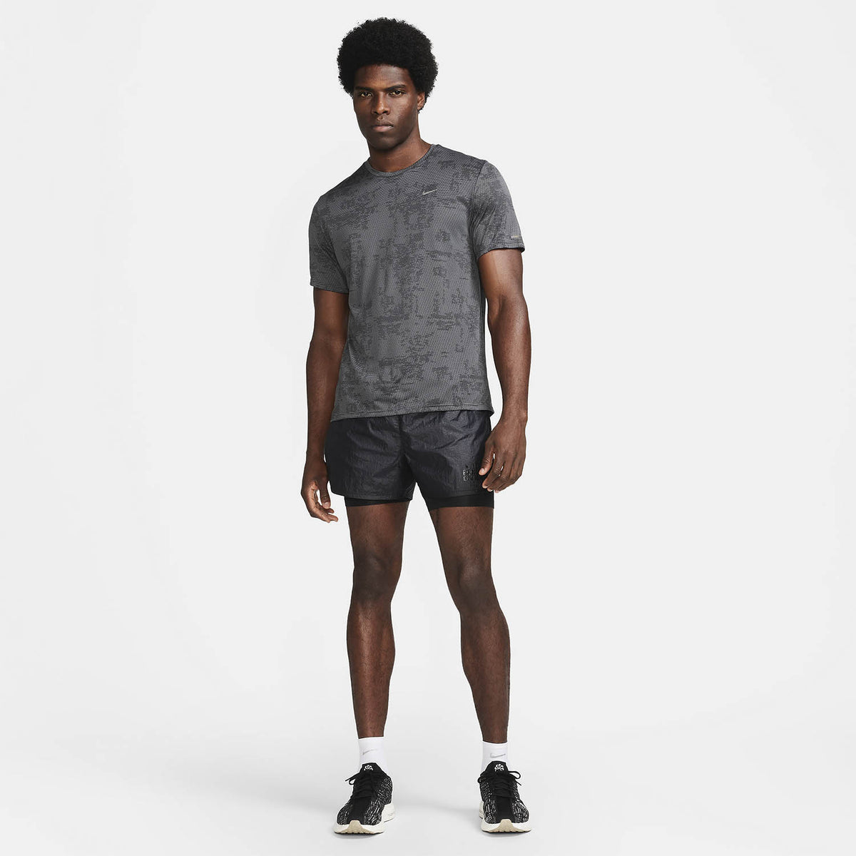 Nike Dri-FIT ADV Division Maglietta Iron Grey/Black/Black Reflective