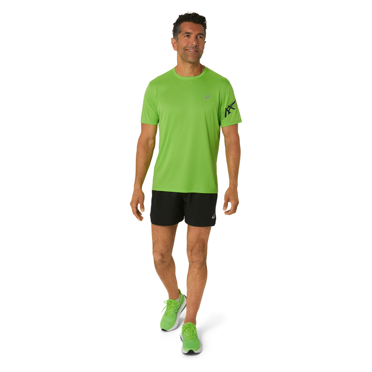 Asics Icon Maglietta Electric Lime/French Blue