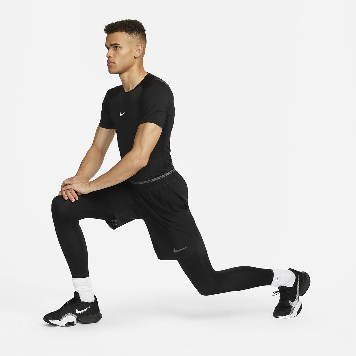 Nike Dri-FIT Logo Maglietta Black/White