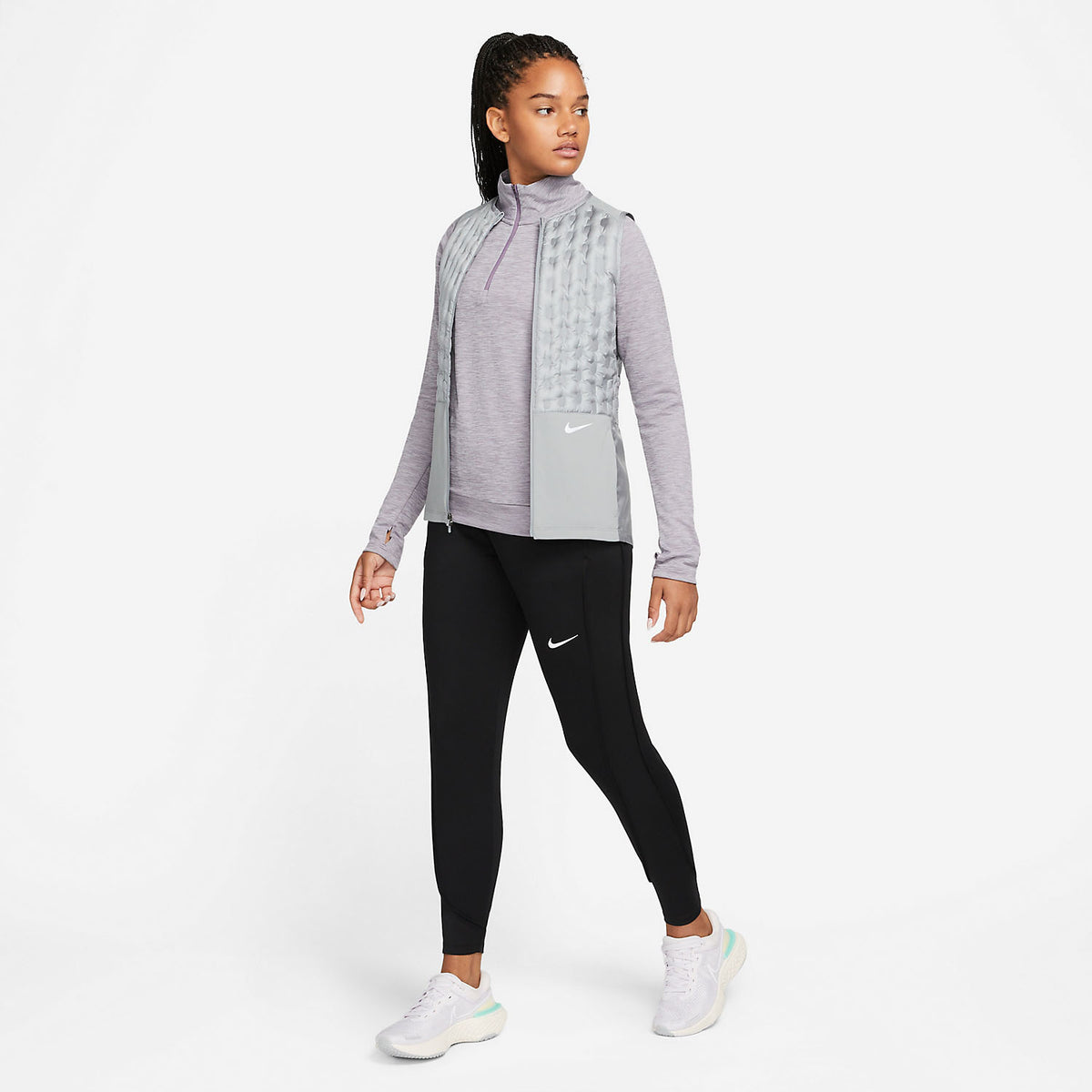 Nike Therma-FIT Essential Pantaloni Black/Reflective Silver