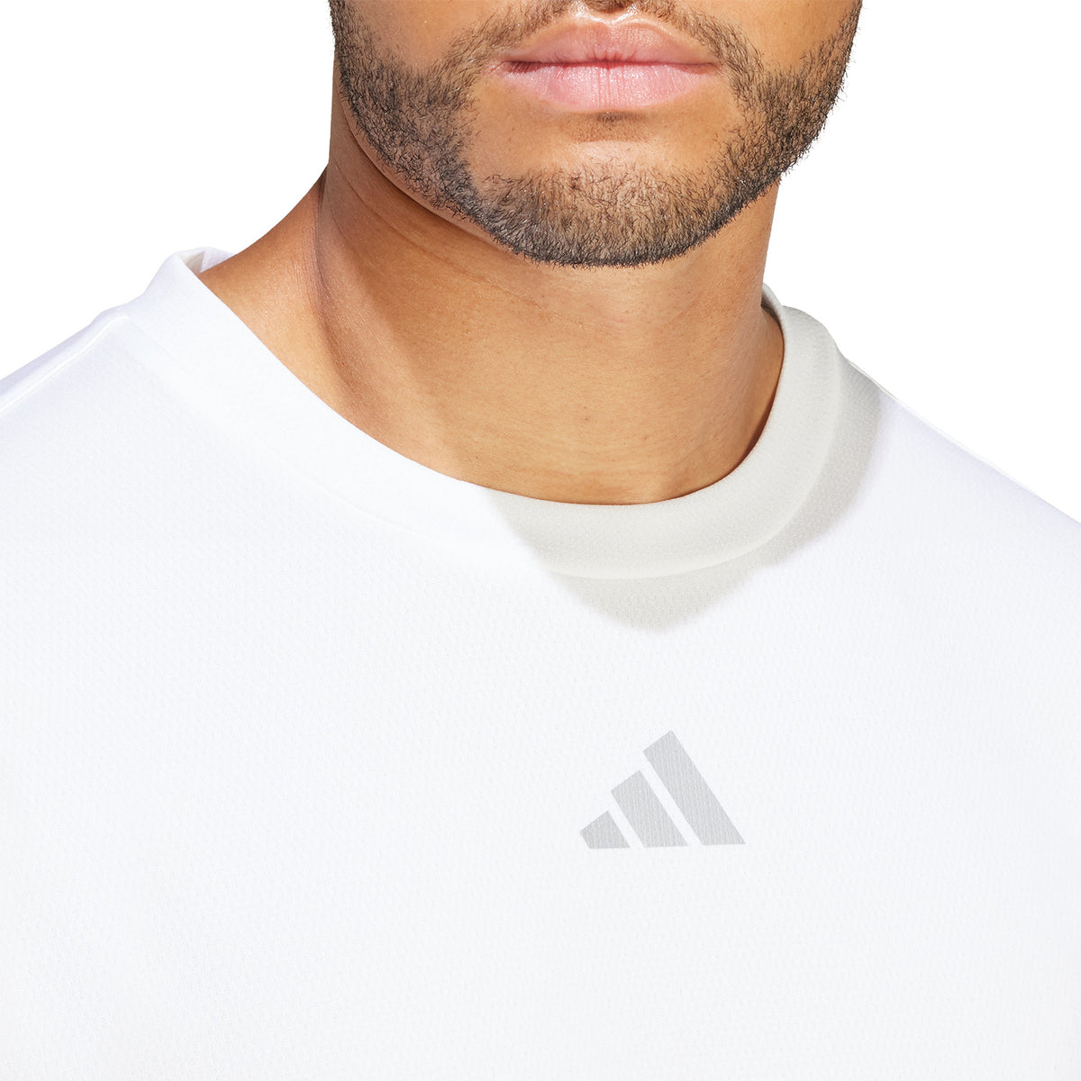 adidas HIIT 3 Stripes Maglietta White