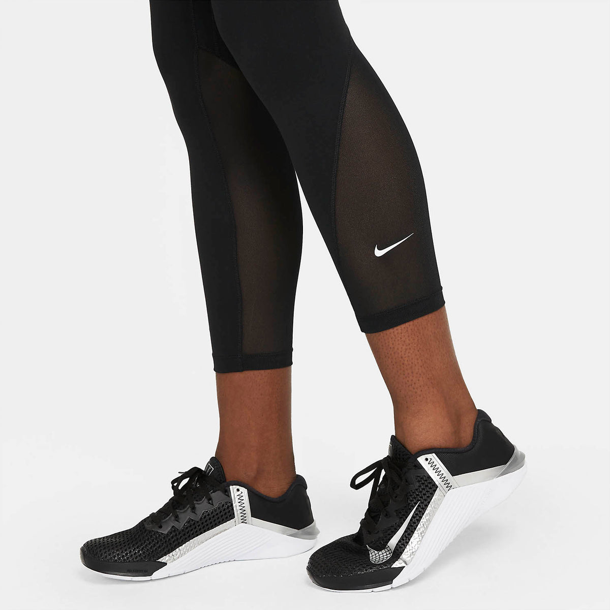 Nike One Mid Rise 7/8 Tights Black/White