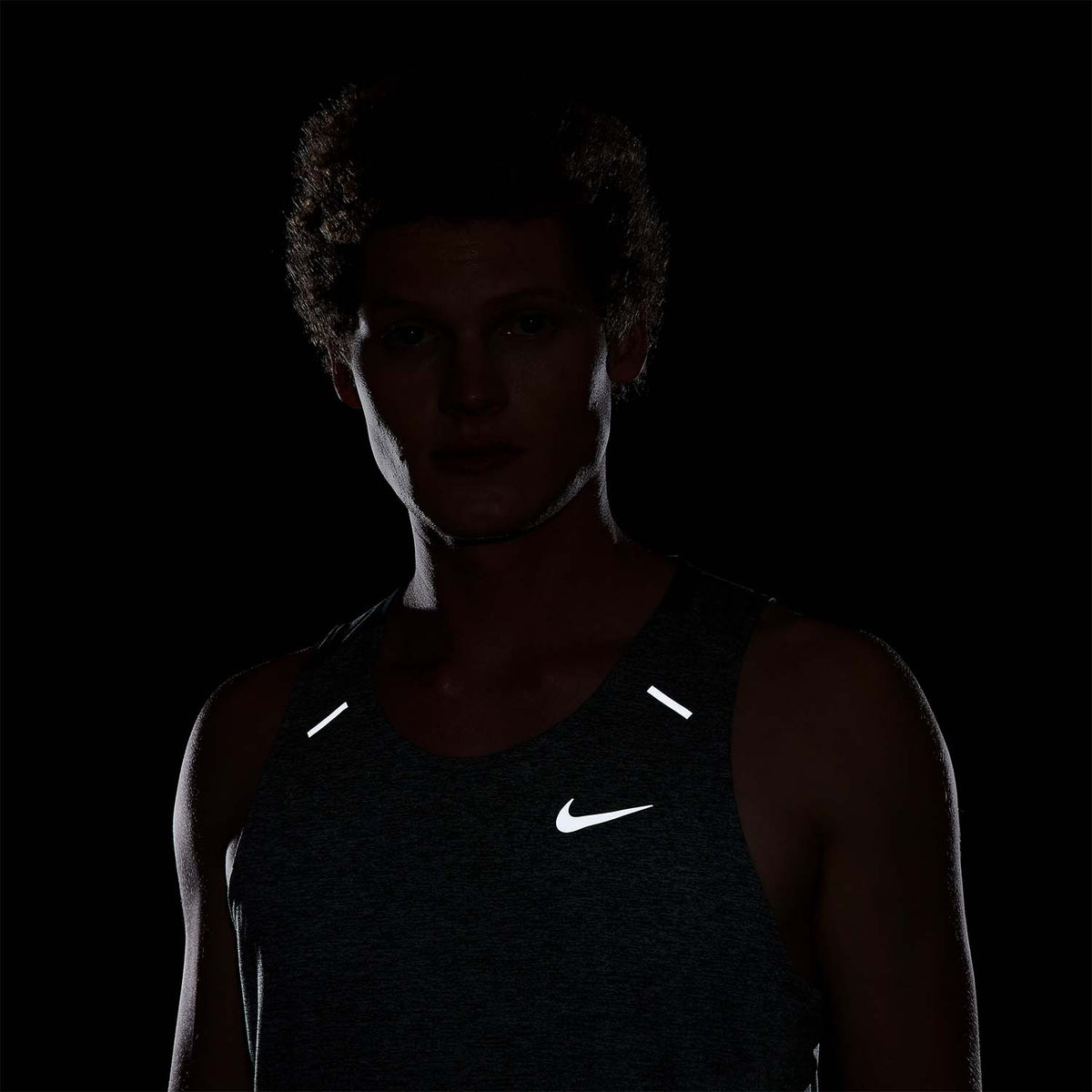 Nike Dri-FIT Rise 365 Canotta Vintage Green/Heather/Reflective Silver
