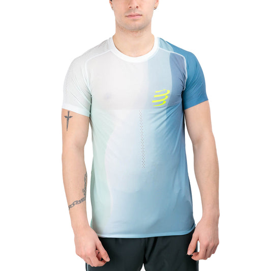 Compressport Performance Maglietta Niagara Blue