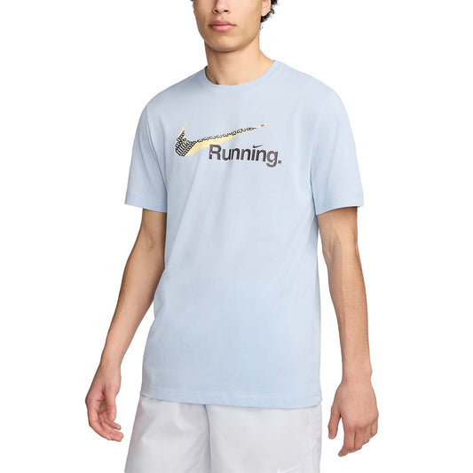 Nike Dri-FIT Swoosh Maglietta Light Armony Blue
