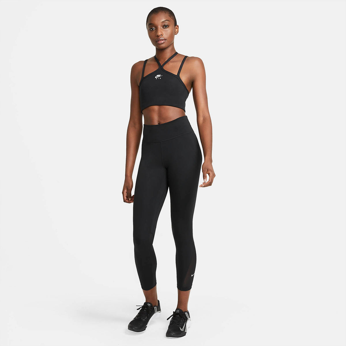 Nike One Mid Rise 7/8 Tights Black/White