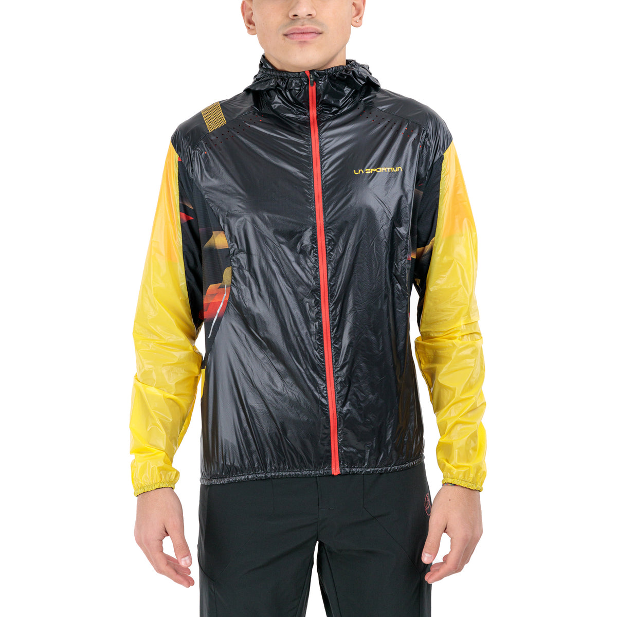 La Sportiva Blizzard Windbreaker Giacca Black/Yellow