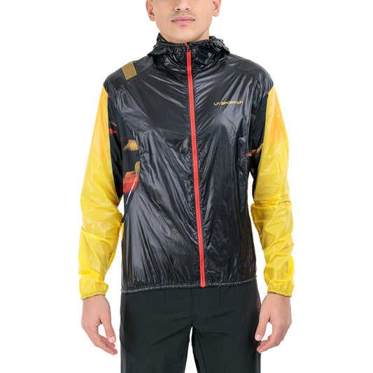 La Sportiva Blizzard Windbreaker Giacca Black/Yellow