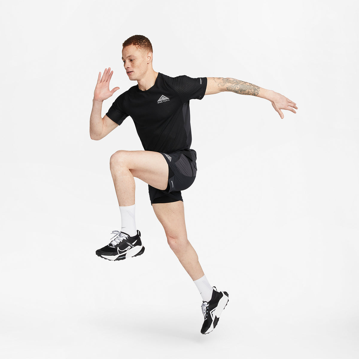 Nike Dri-FIT Solar Chase Maglietta Black/White