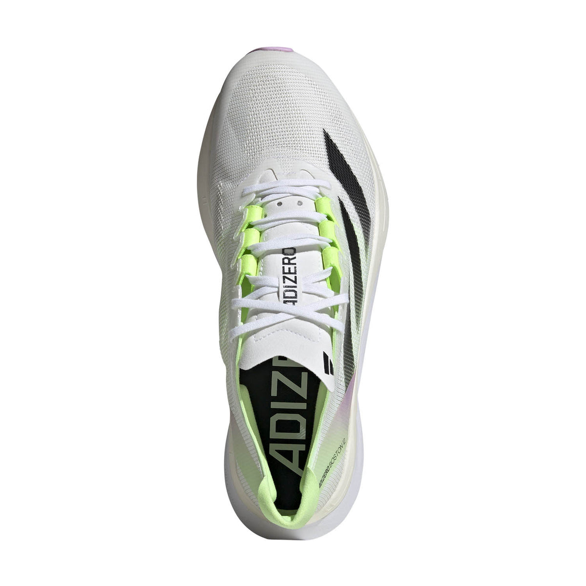 adidas adizero Boston 12 Cloud White/Core Black/Green Spark