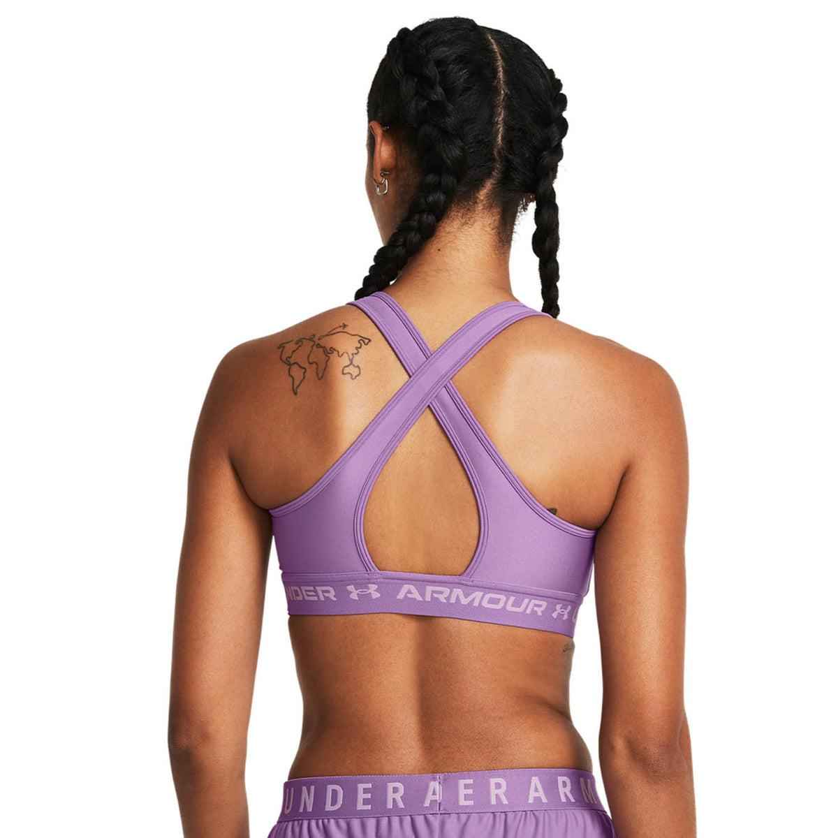 Under Armour Crossback Mid Reggiseno Sportivo Provence Purple/Purple Ace
