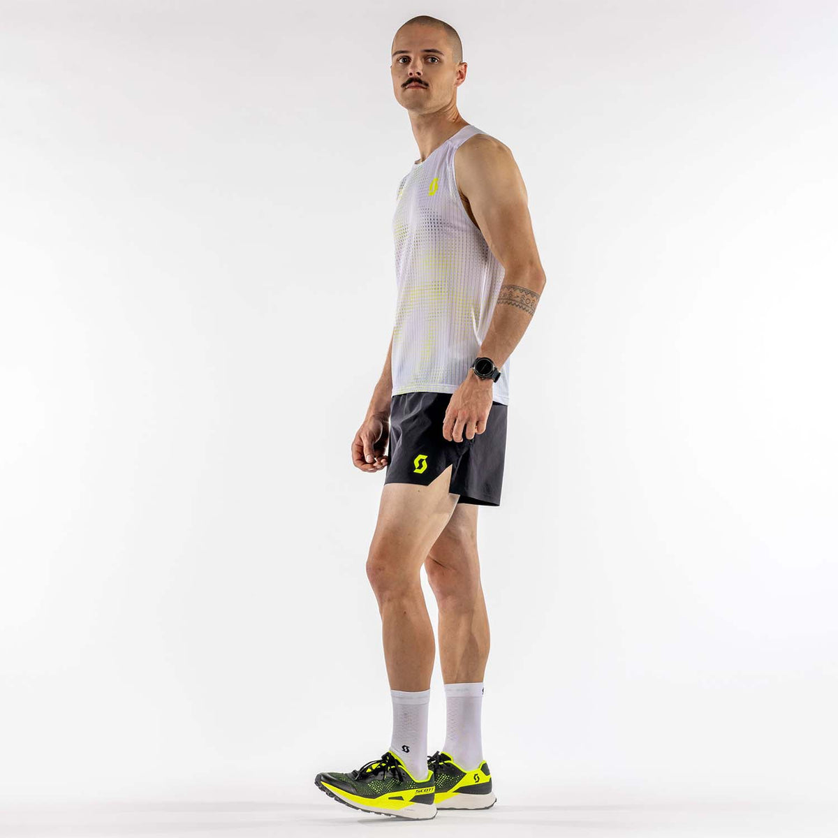 Scott RC Run 2.5in Pantaloncini Black/Yellow