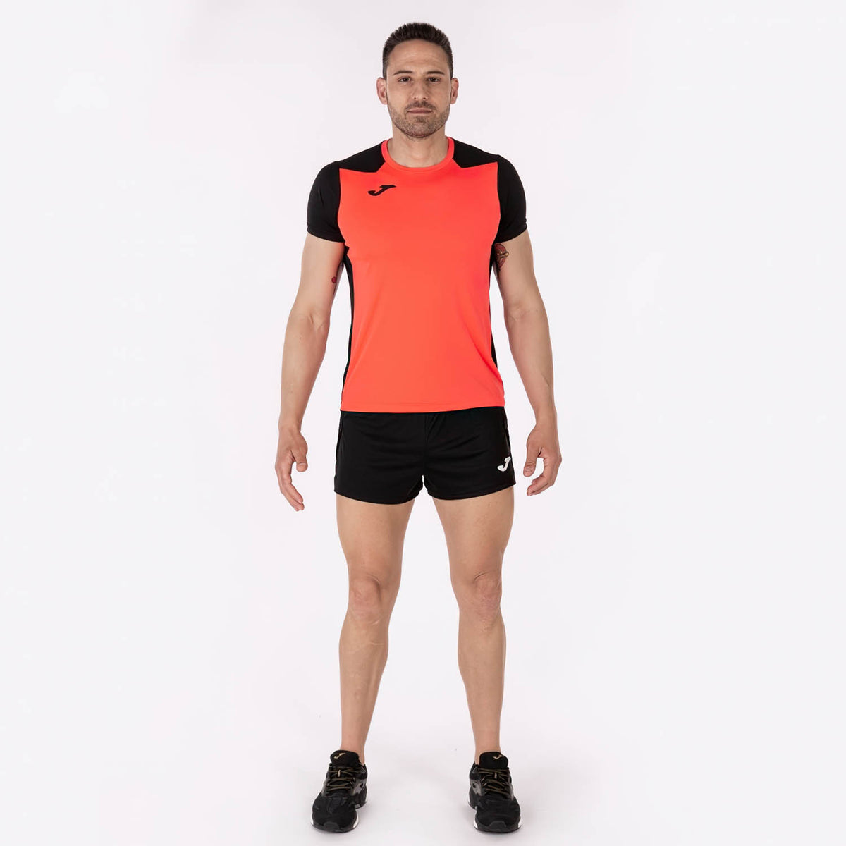 Joma Record II Maglietta Fluor Coral/Black