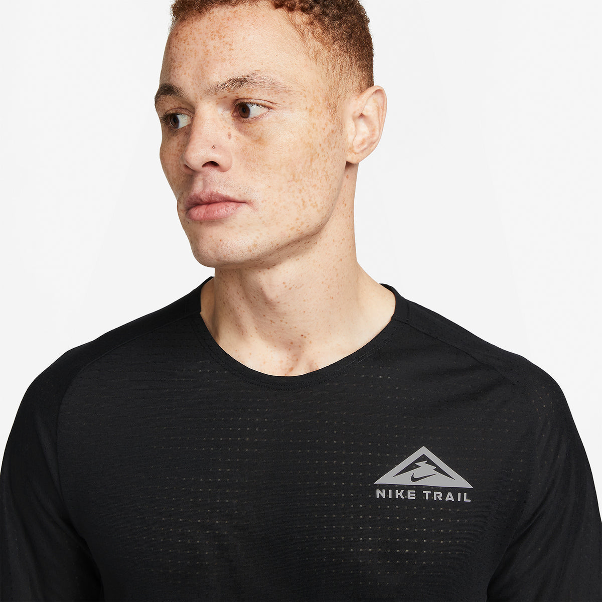 Nike Dri-FIT Solar Chase Maglietta Black/White