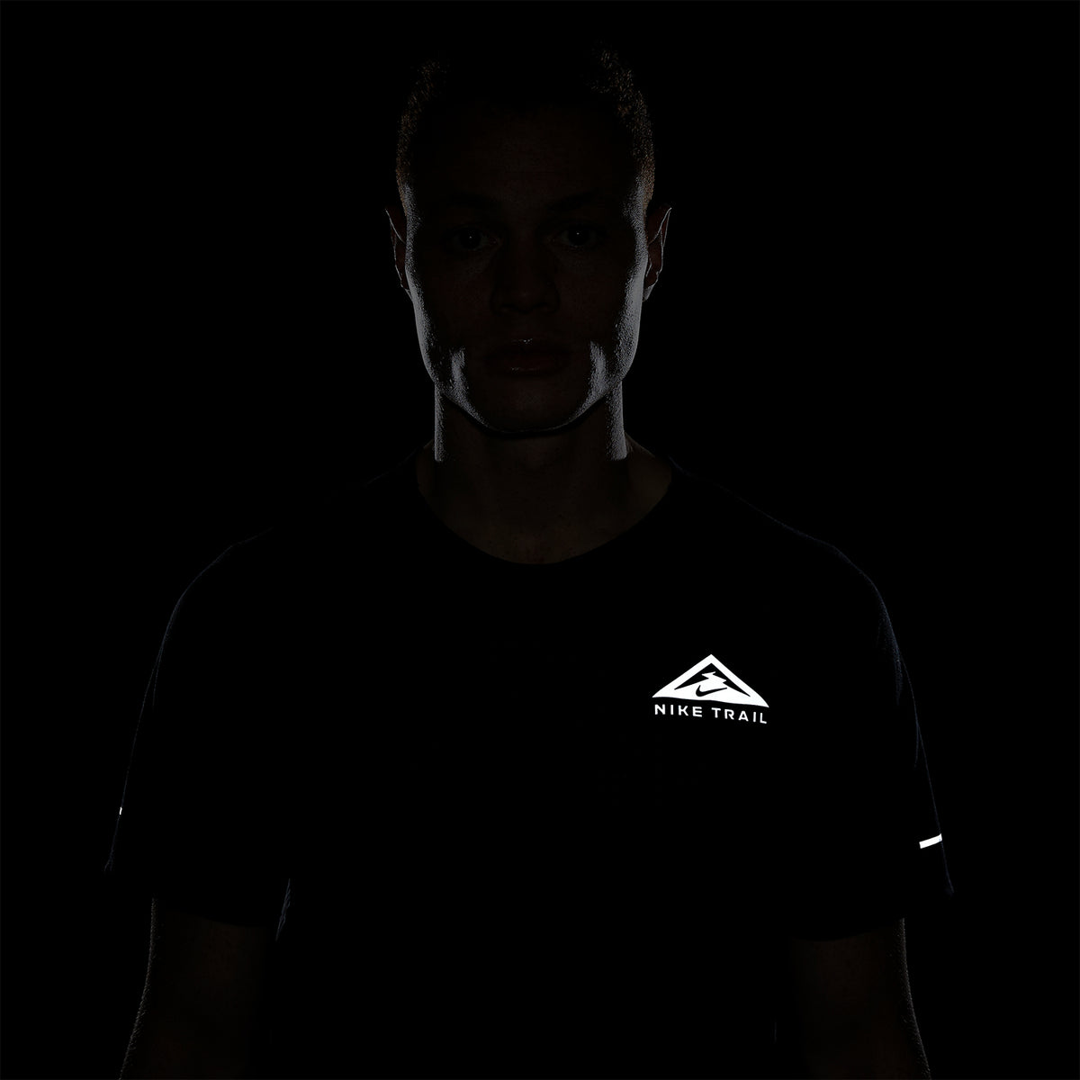Nike Dri-FIT Solar Chase Maglietta Black/White