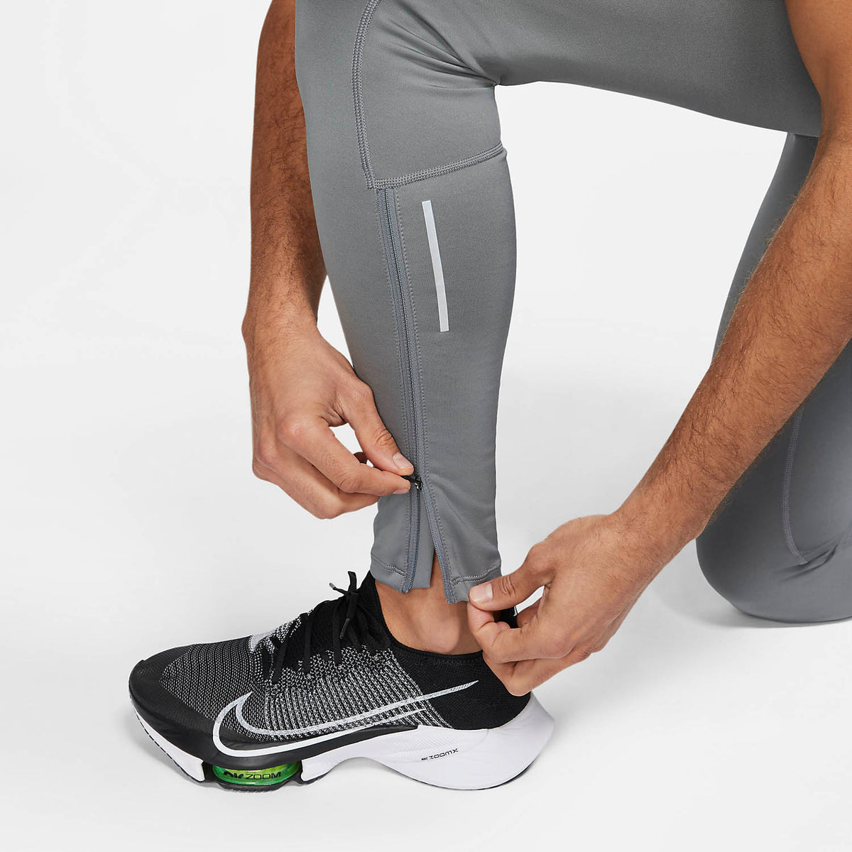 Nike Dri-FIT Essential Calzamaglia Smoke Grey/Reflective Silver